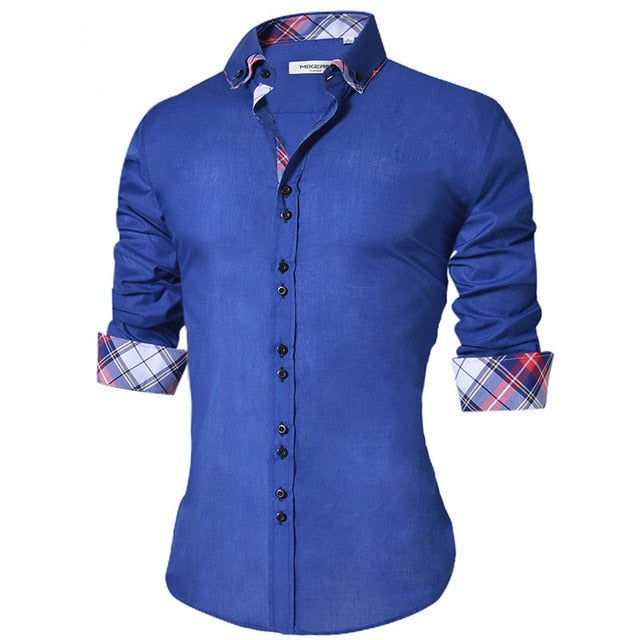Real Fly Guy Slim Fit Designed Collar/Cuff Button Down