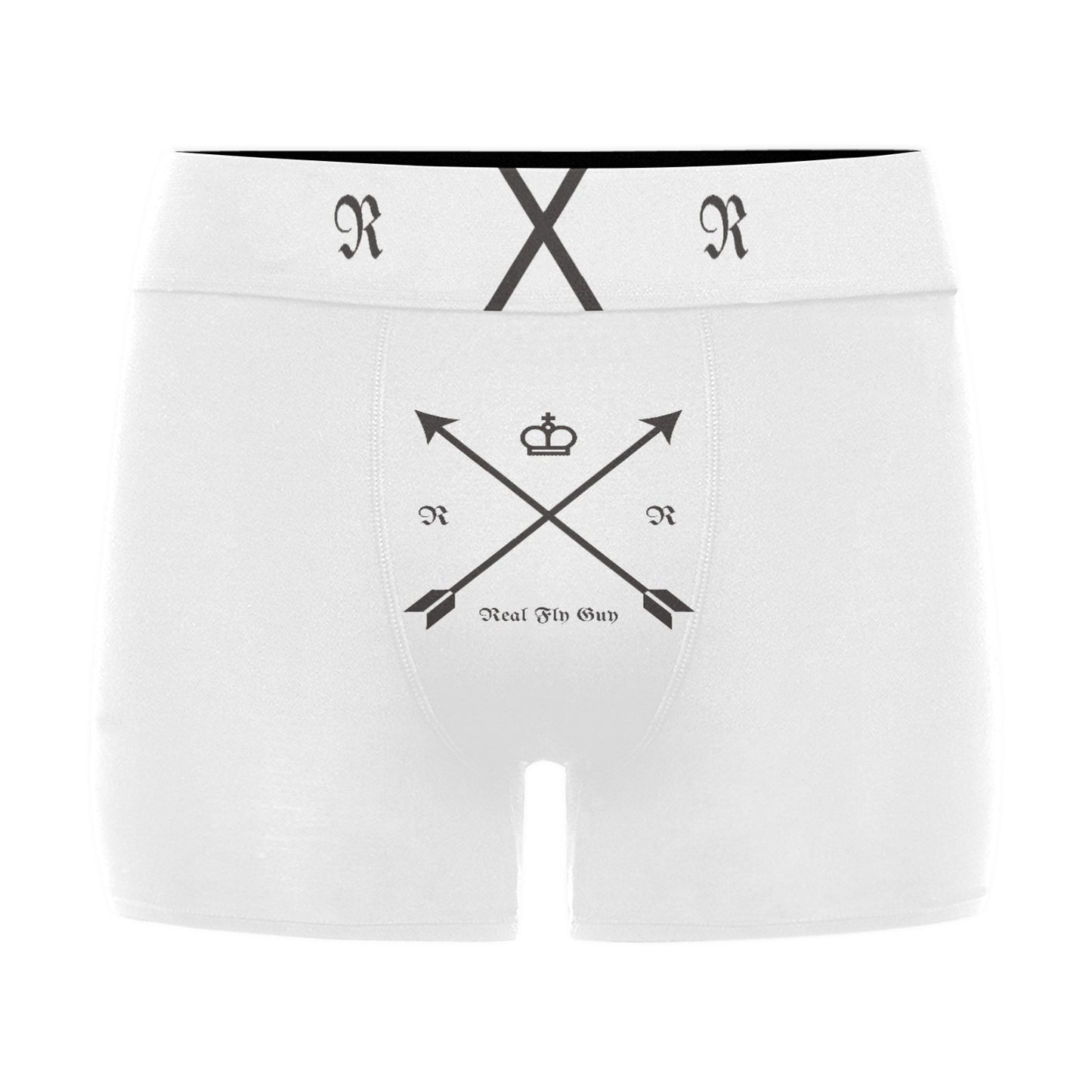 Real Fly Guy Men's Boxer Briefs with Custom Waistband