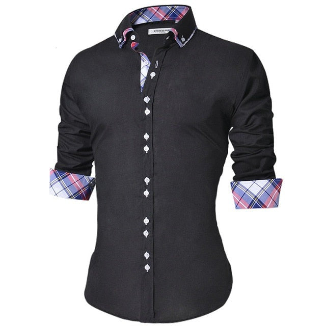 Real Fly Guy Slim Fit Designed Collar/Cuff Button Down
