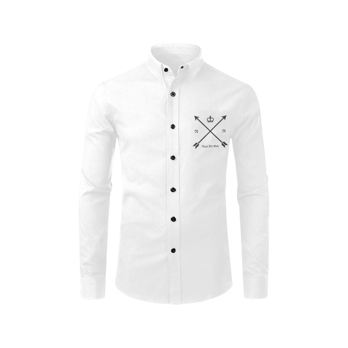 Real Fly Guy Men's All Over Printed Button Down