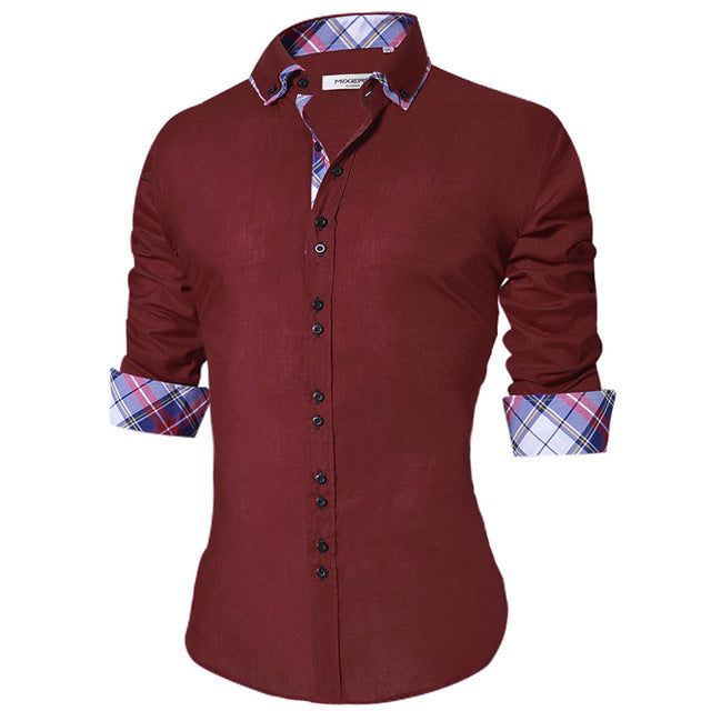 Real Fly Guy Slim Fit Designed Collar/Cuff Button Down